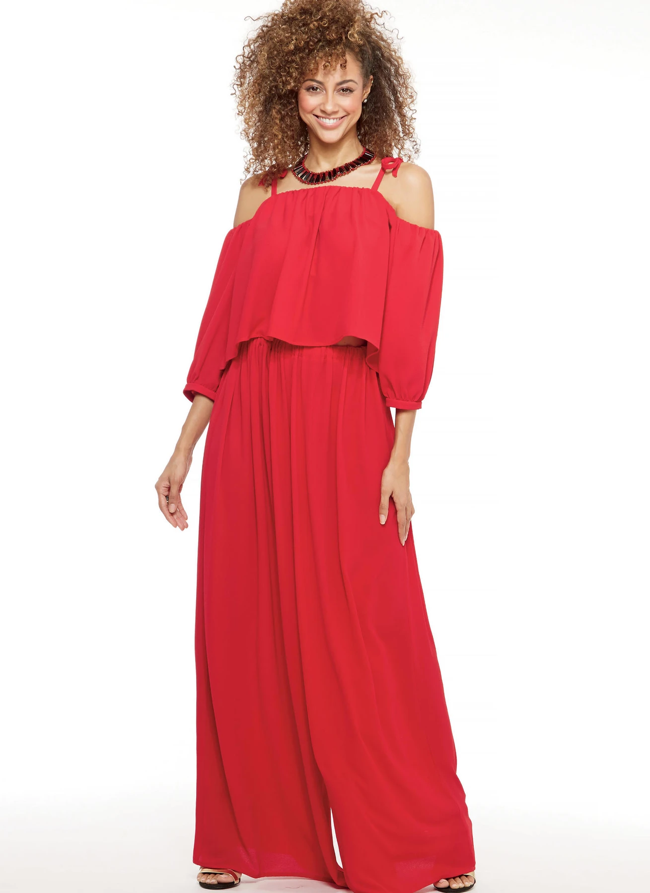McCall's Sewing Pattern Misses' Off-the-Shoulder Top, Romper, and Jumpsuit With Ties, and Pull-On Pants (PDF) 2 McCall's Sewing Pattern Misses' Off-the-Shoulder Top, Romper, and Jumpsuit With Ties, and Pull-On Pants (PDF)