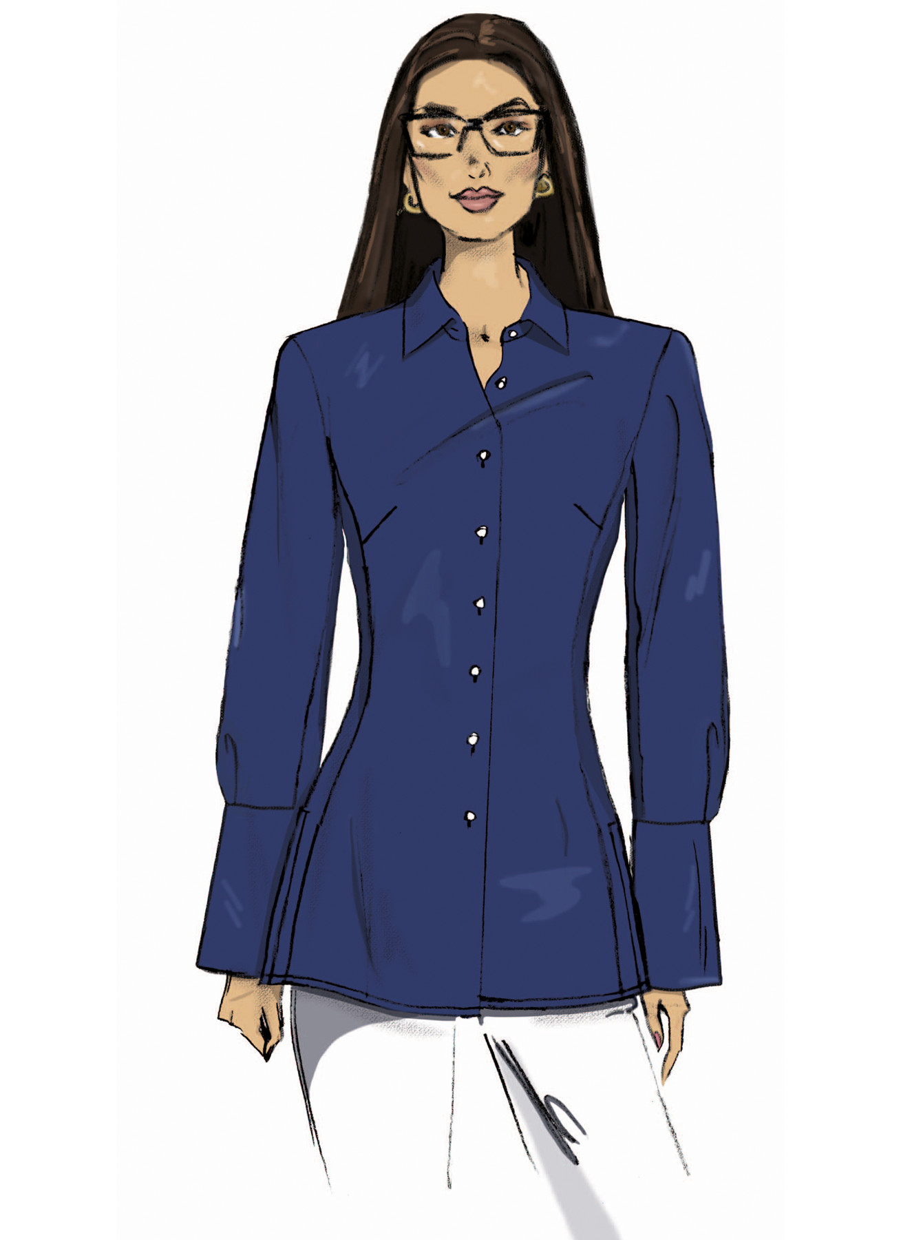 Butterick Sewing Pattern Misses' Shirt in Two Lengths (PDF) 3 Butterick Sewing Pattern Misses' Shirt in Two Lengths (PDF)