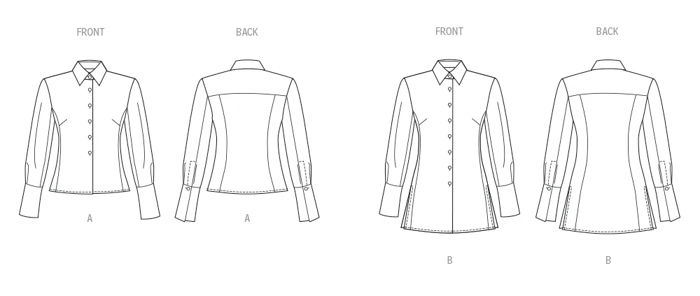 Butterick Sewing Pattern Misses' Shirt in Two Lengths (PDF) 6 Butterick Sewing Pattern Misses' Shirt in Two Lengths (PDF)