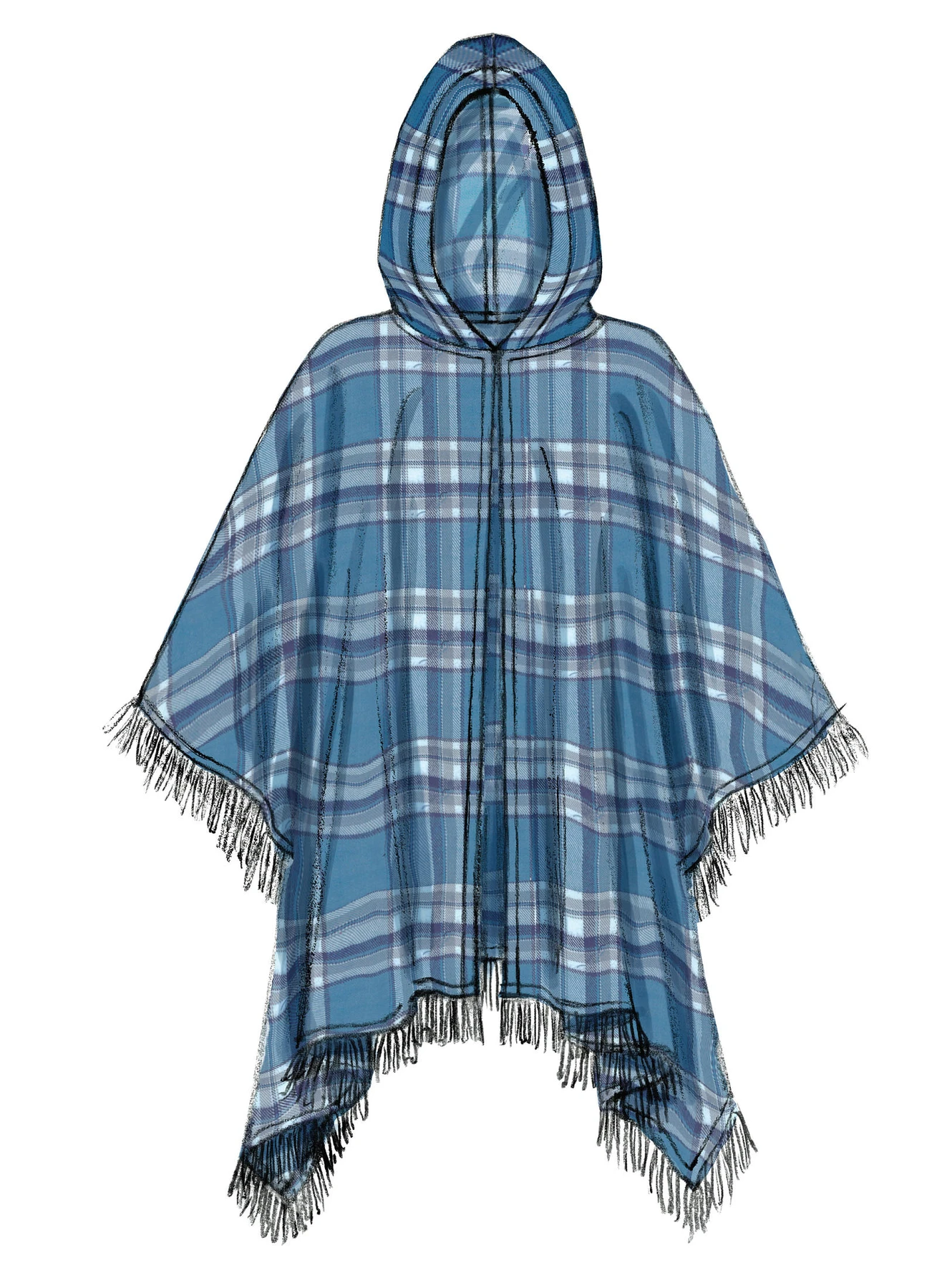 McCall's Sewing Pattern Misses' Ponchos and Belt (PDF) 3 McCall's Sewing Pattern Misses' Ponchos and Belt (PDF)