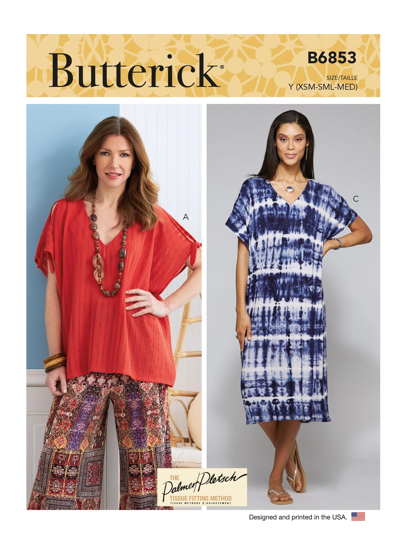 Butterick Sewing Pattern Misses' V-Neck Pullover Tunic & Dresses 1 Butterick Sewing Pattern Misses' V-Neck Pullover Tunic & Dresses