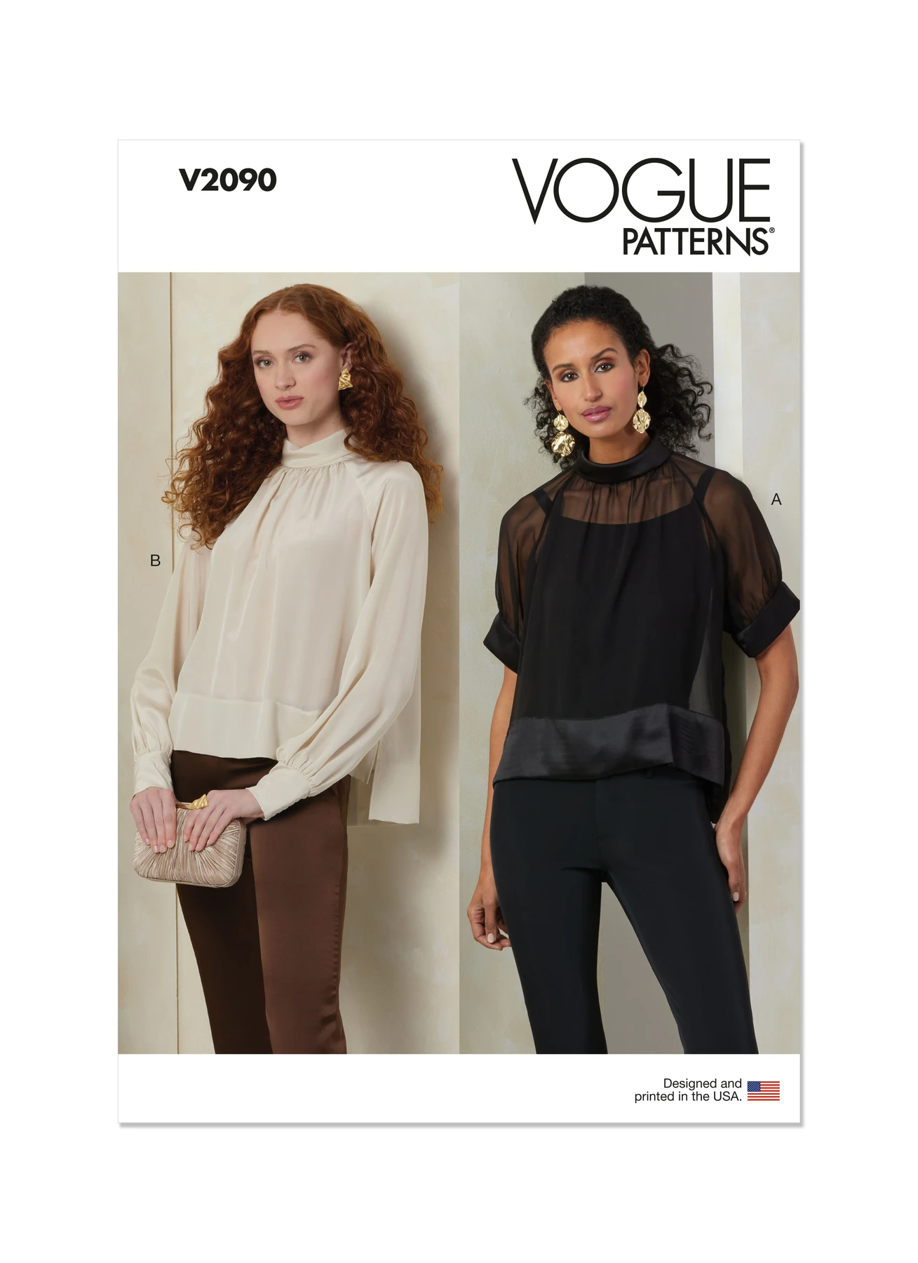 Vogue Patterns Misses' Top with Sleeve Variations (PDF)