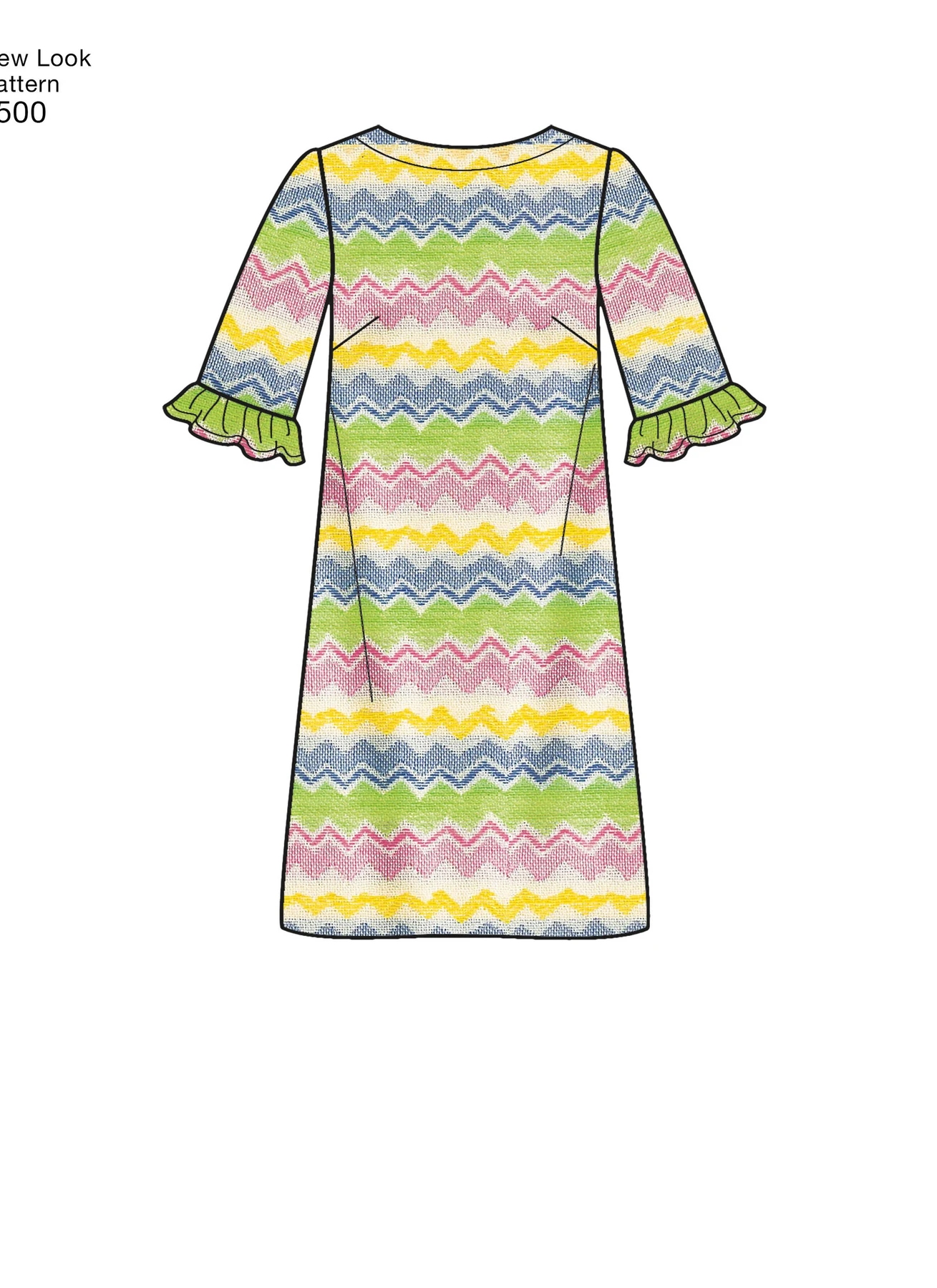 New Look Sewing Pattern Misses' Dress with Neckline, Sleeve, and Pocket Variations 5 New Look Sewing Pattern Misses' Dress with Neckline, Sleeve, and Pocket Variations