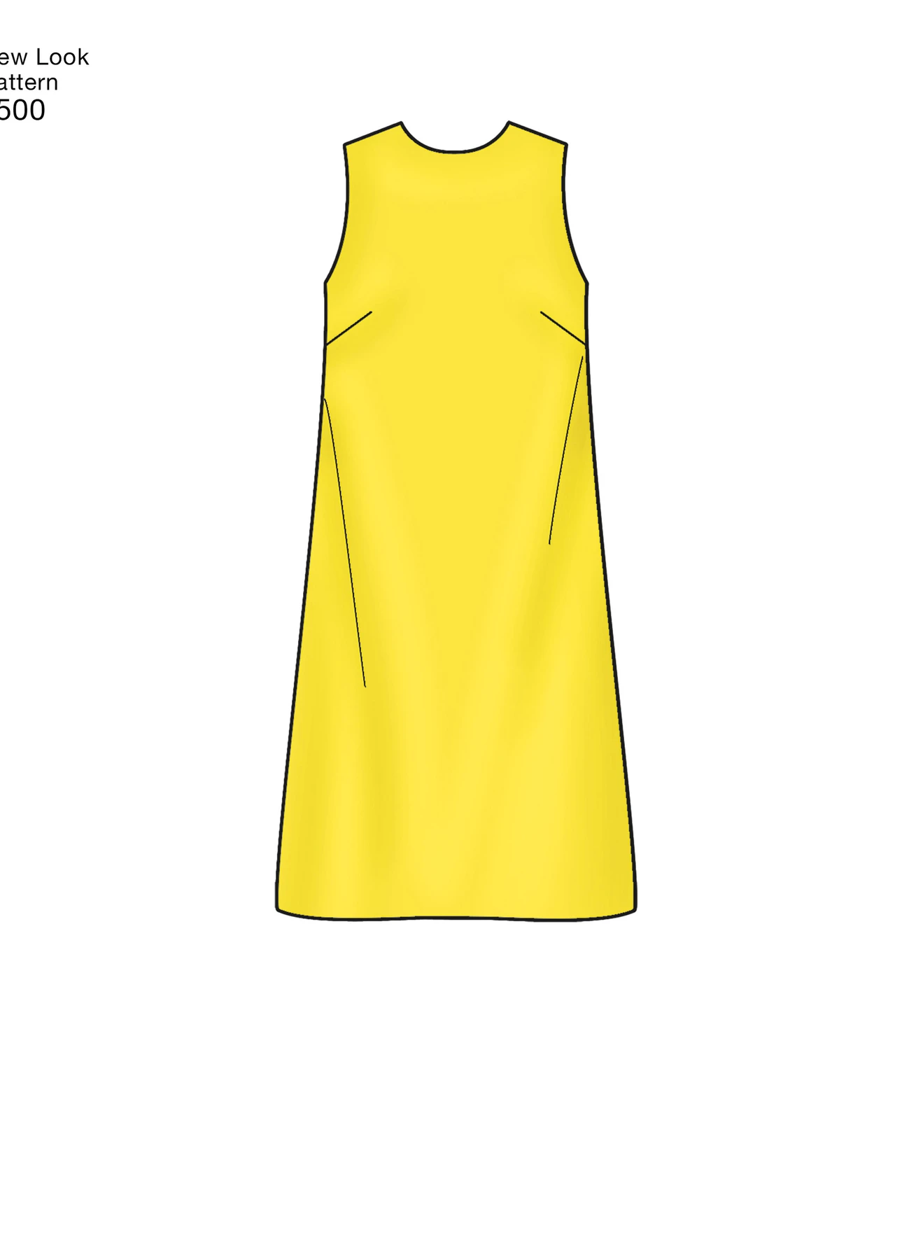 New Look Sewing Pattern Misses' Dress with Neckline, Sleeve, and Pocket Variations 6 New Look Sewing Pattern Misses' Dress with Neckline, Sleeve, and Pocket Variations