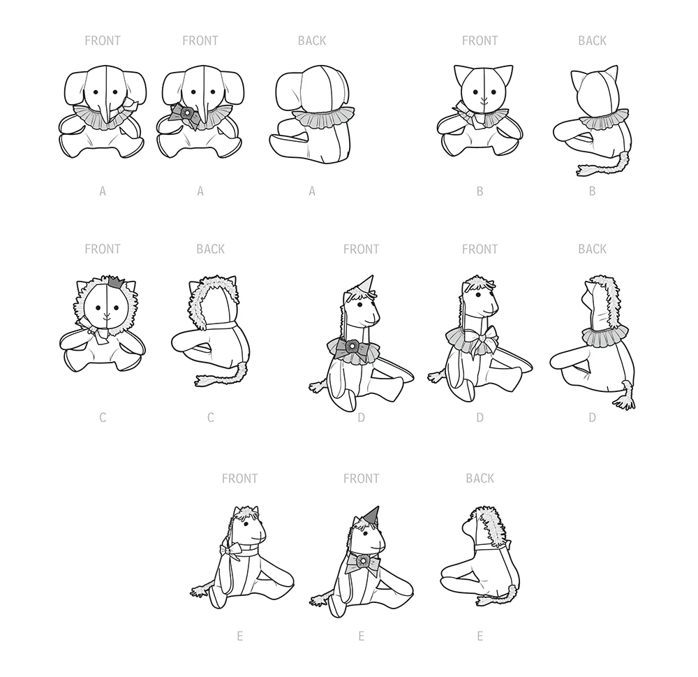 Simplicity Sewing Pattern Easy Plush Animals 9 Simplicity Sewing Pattern Easy Plush Animals