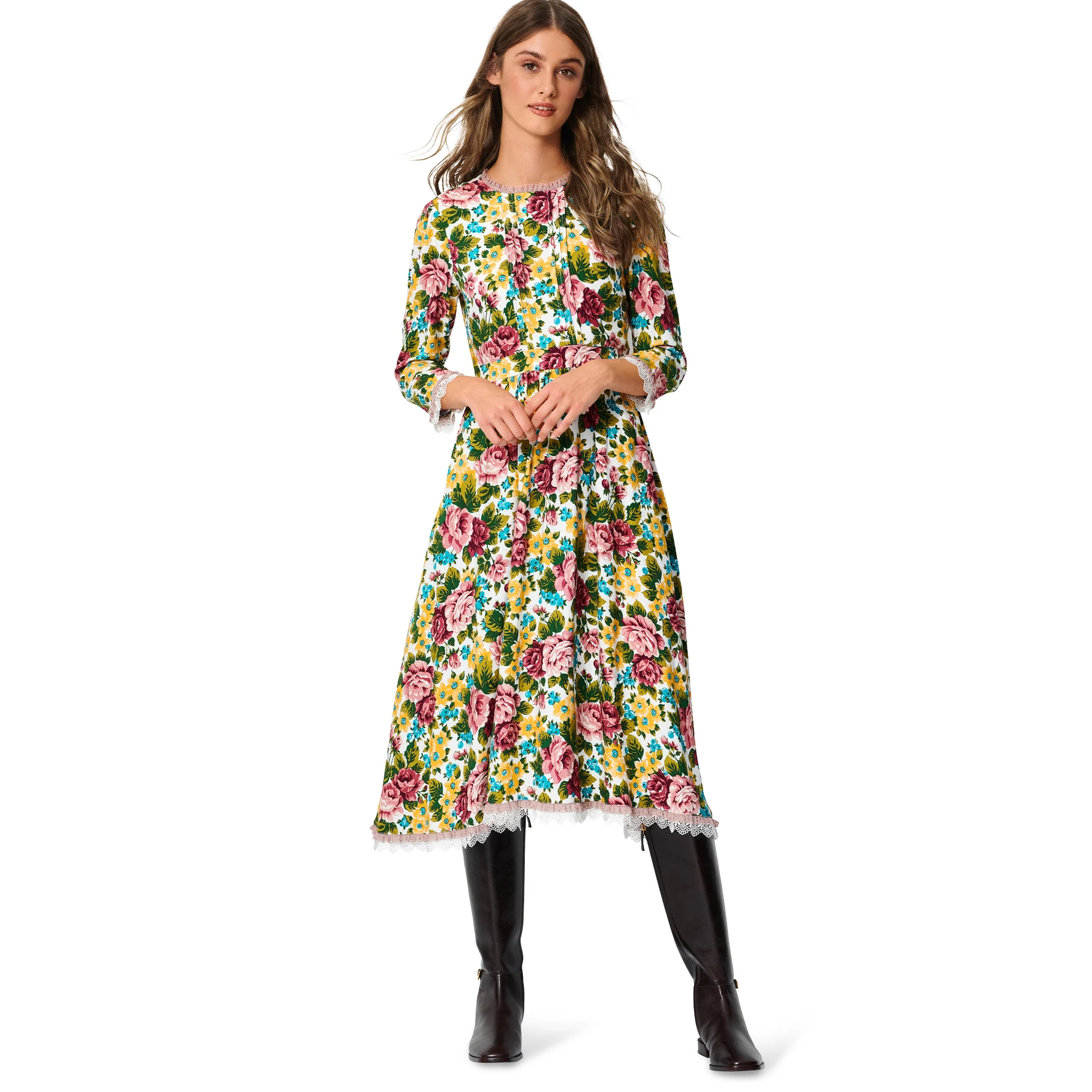 Burda Style Sewing Pattern 5983 Misses' Dress with Waistband and Wide or Narrow Skirt 3 Burda Style Sewing Pattern 5983 Misses' Dress with Waistband and Wide or Narrow Skirt