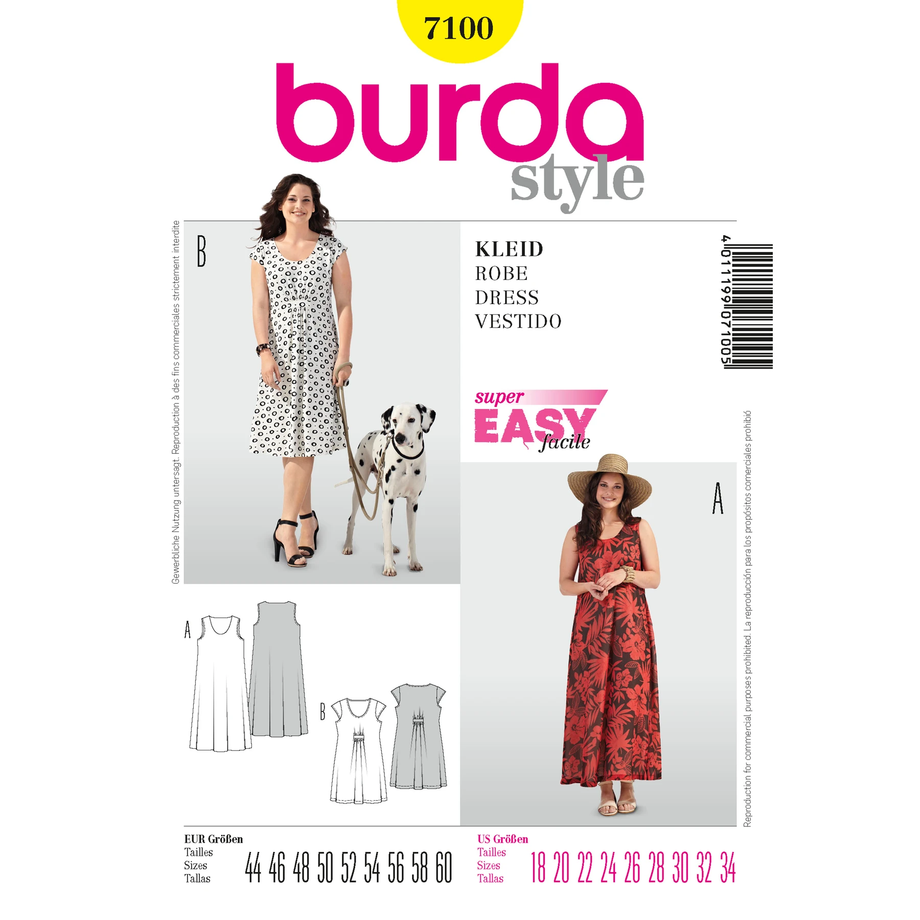 Burda Style Sewing Pattern Dress 18 Burda Style Sewing Pattern Dress