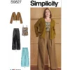 Simplicity Sewing Pattern Women's Pants in Two Lengths, Camisole and Cardigan (PDF)