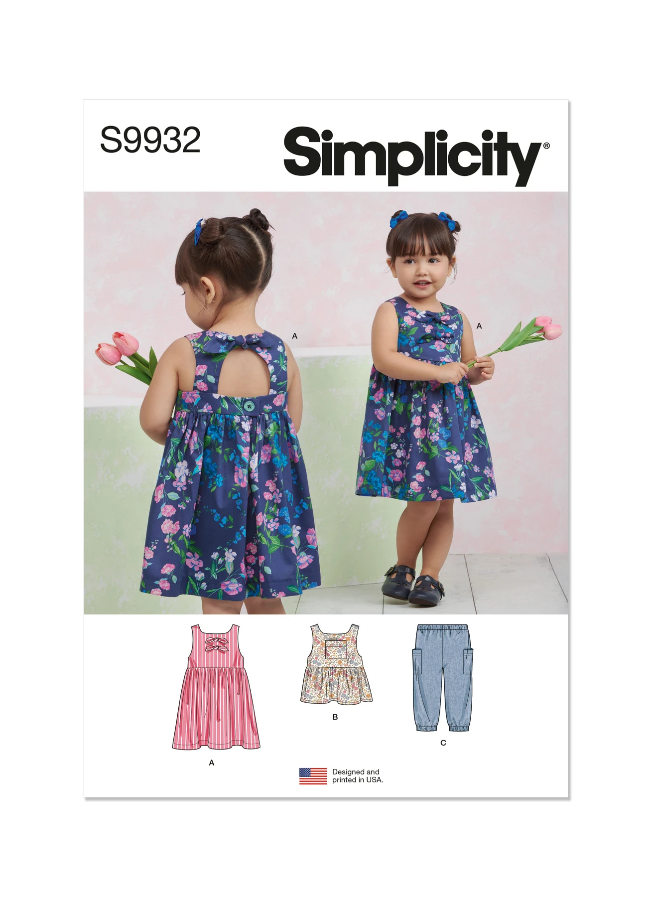 Simplicity Sewing Pattern Toddlers' Dress, Top and Pants 1 Simplicity Sewing Pattern Toddlers' Dress, Top and Pants