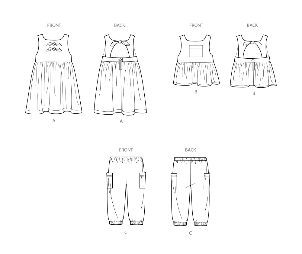 Simplicity Sewing Pattern Toddlers' Dress, Top and Pants 9 Simplicity Sewing Pattern Toddlers' Dress, Top and Pants