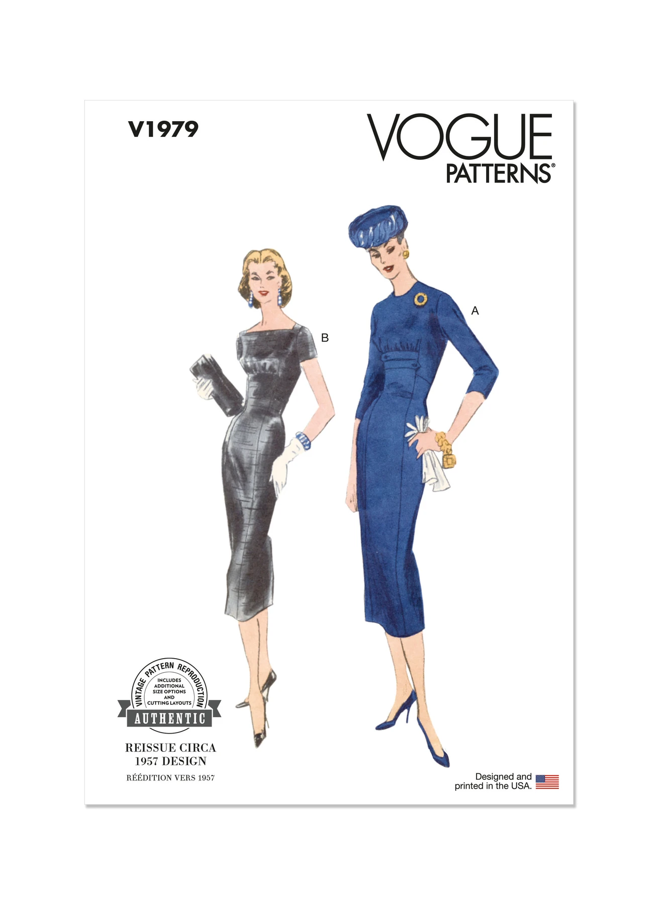 Vogue Patterns 1950s Misses' Dresses 1 Vogue Patterns 1950s Misses' Dresses
