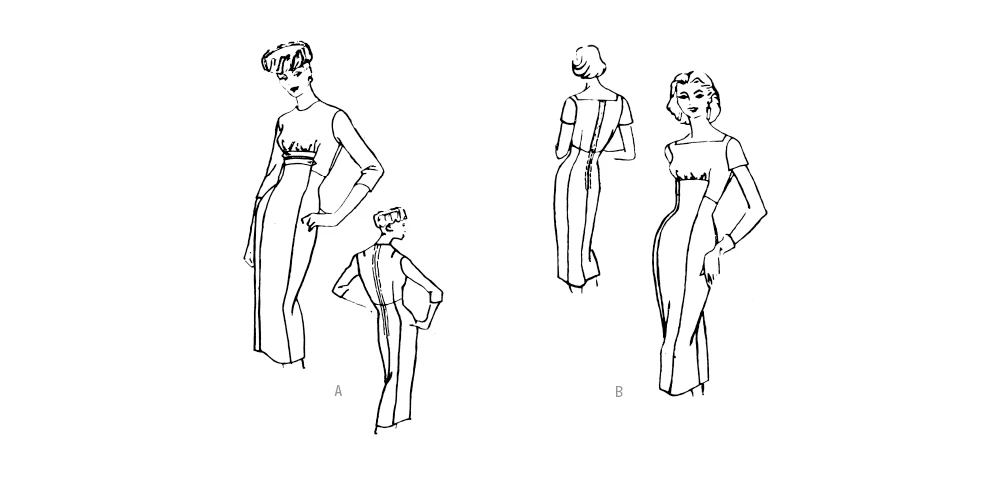 Vogue Patterns 1950s Misses' Dresses 5 Vogue Patterns 1950s Misses' Dresses