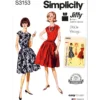 Simplicity Sewing Pattern 1960s Misses' One Piece Jiffy Dress 16 Simplicity Sewing Pattern 1960s Misses' One Piece Jiffy Dress
