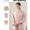 Simplicity Sewing Pattern Misses' Tops In Two Lengths