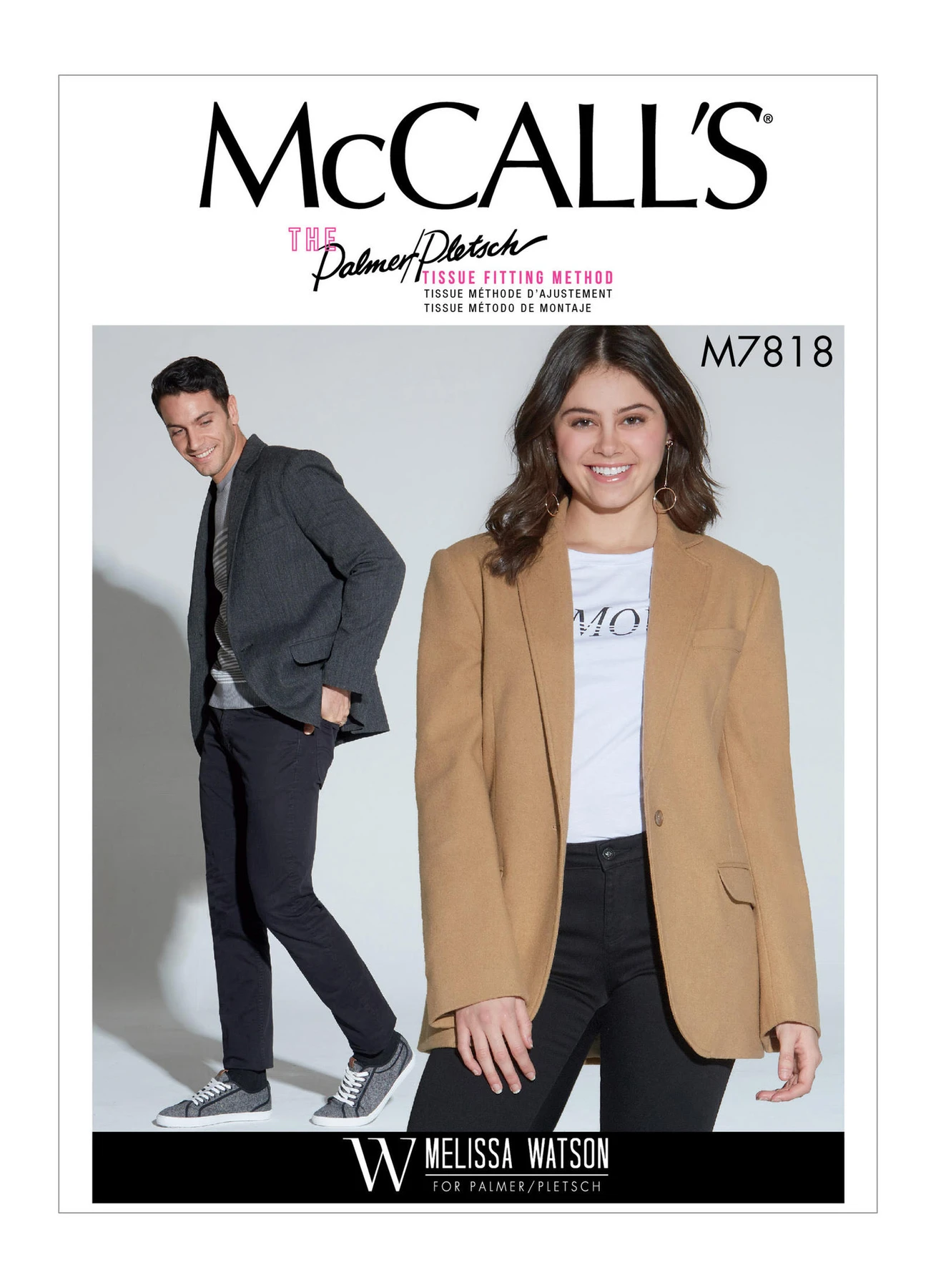 McCall's Sewing Pattern Unisex Jacket by Melissa Watson 1 McCall's Sewing Pattern Unisex Jacket by Melissa Watson