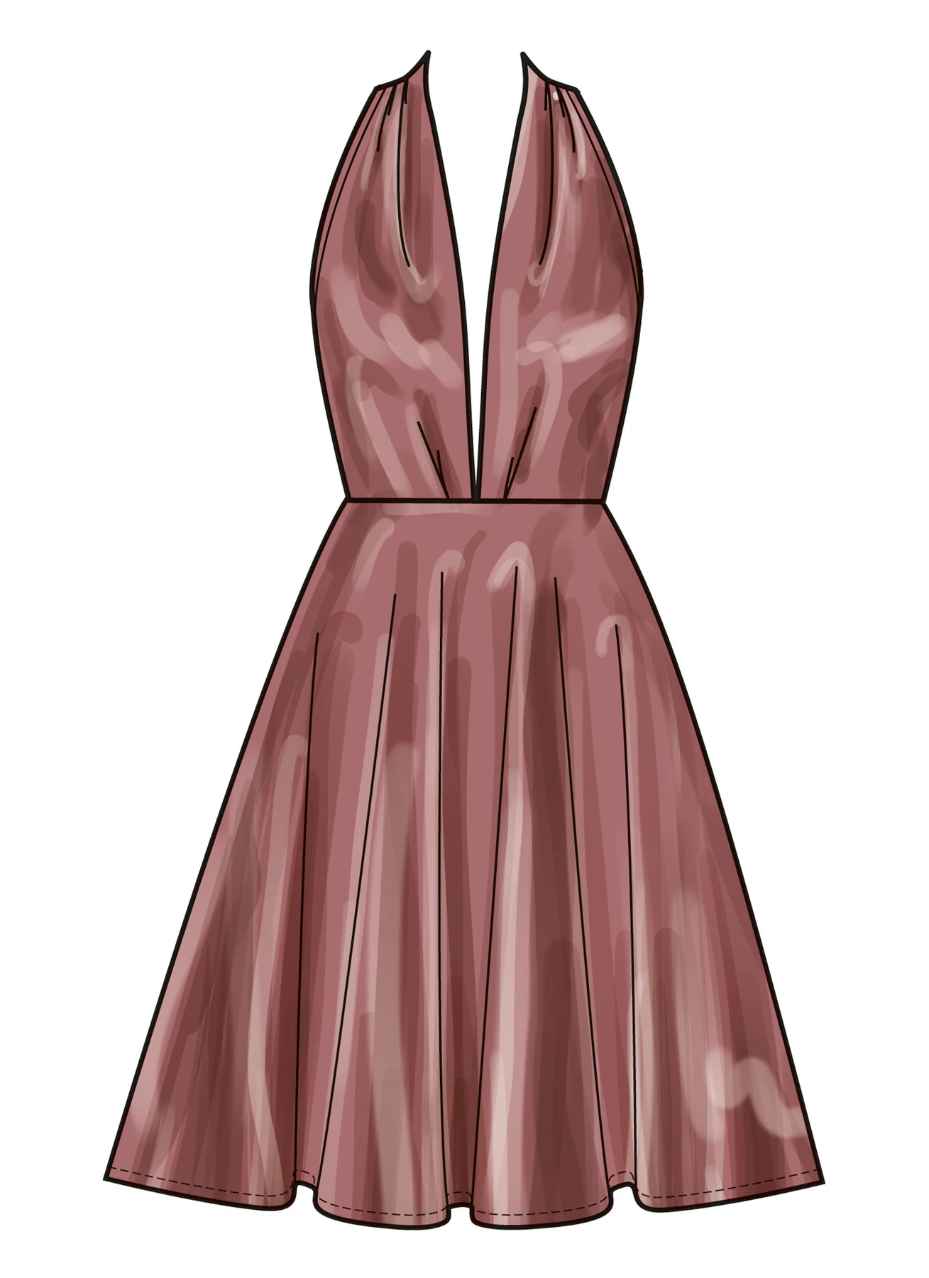New Look Sewing Pattern Misses' Dress in Two Lengths 3 New Look Sewing Pattern Misses' Dress in Two Lengths