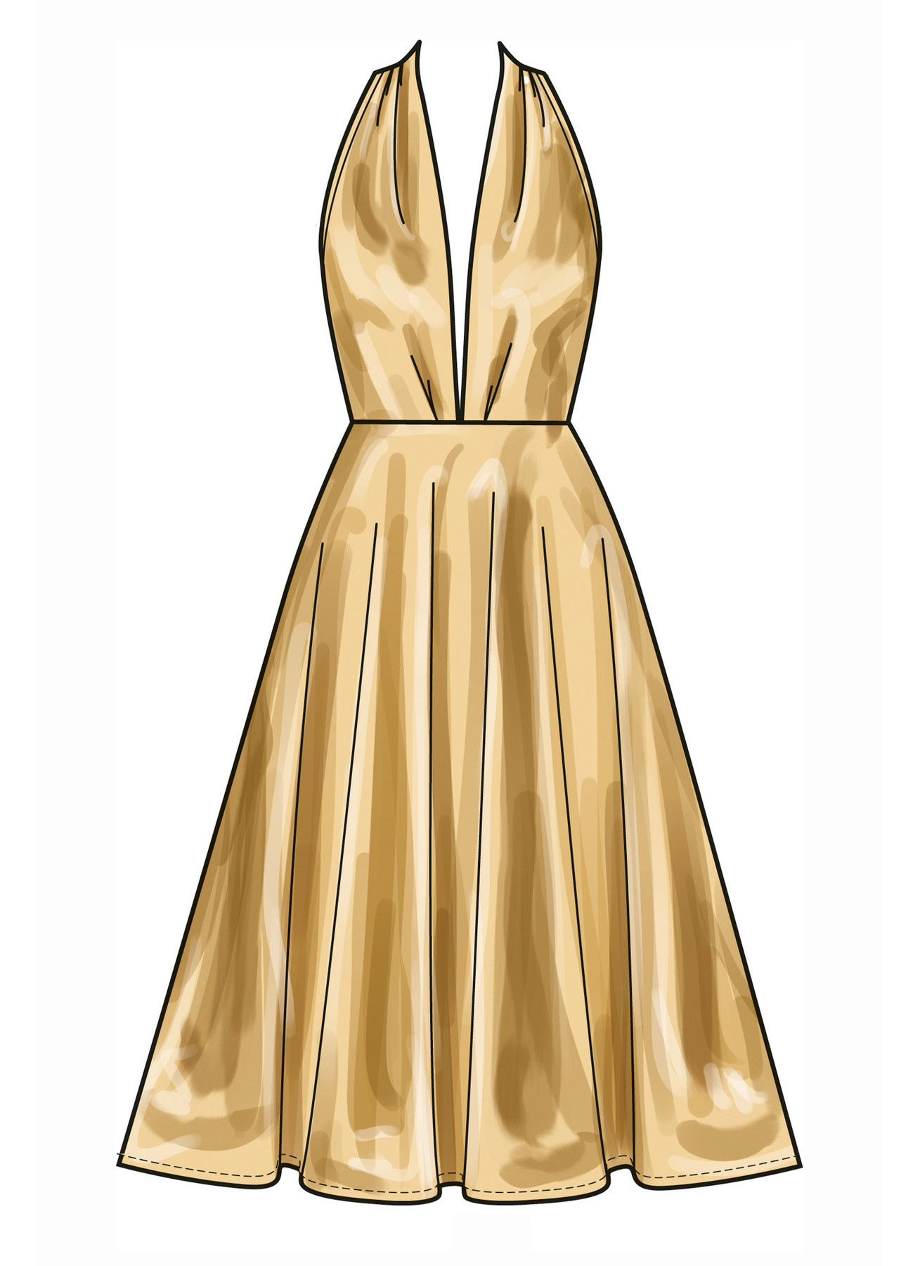 New Look Sewing Pattern Misses' Dress in Two Lengths 4 New Look Sewing Pattern Misses' Dress in Two Lengths