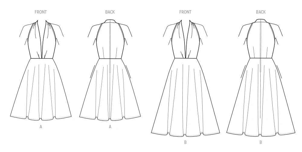 New Look Sewing Pattern Misses' Dress in Two Lengths 8 New Look Sewing Pattern Misses' Dress in Two Lengths