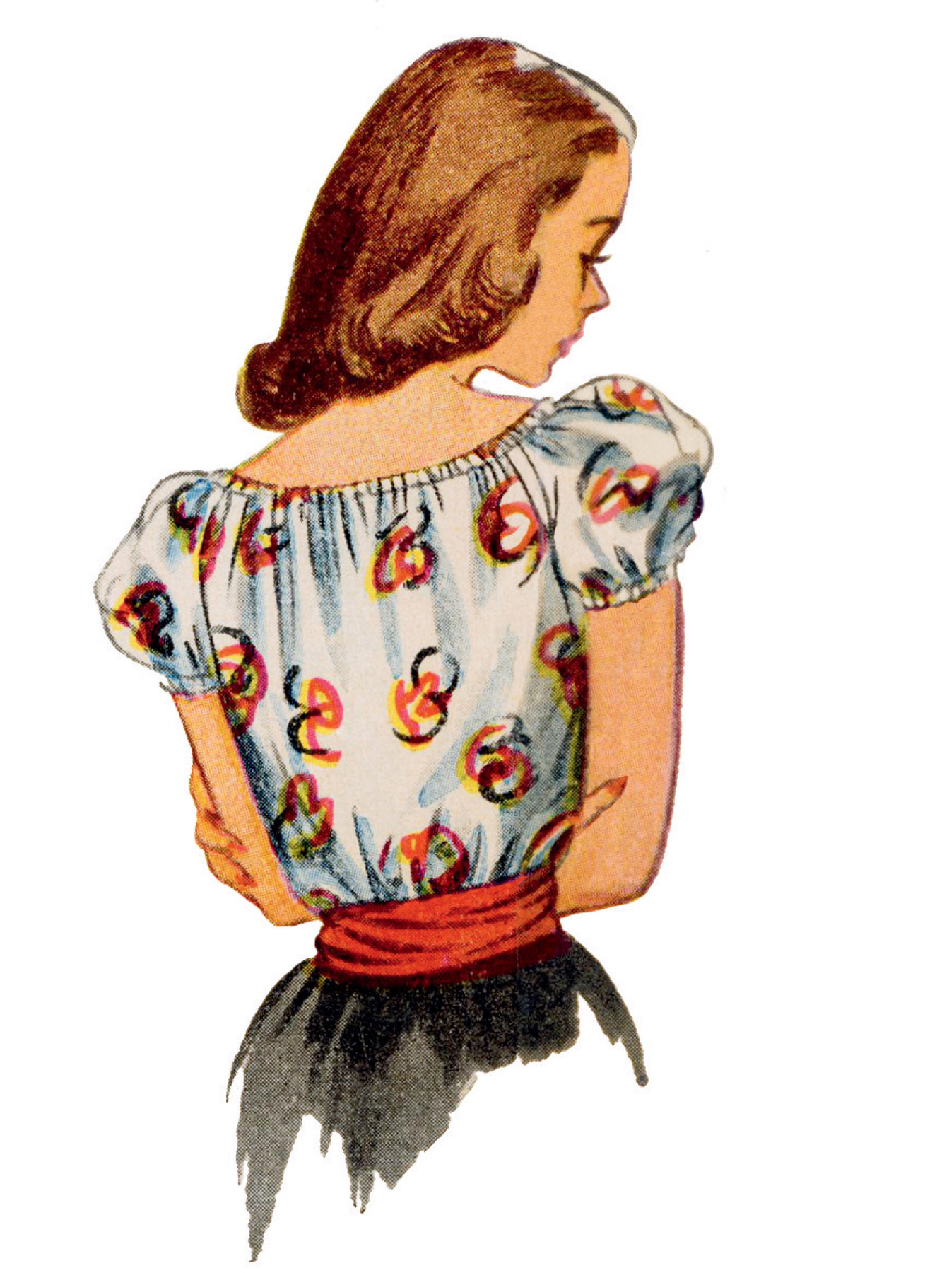 Simplicity Sewing Pattern 1940s Misses' Blouses 4 Simplicity Sewing Pattern 1940s Misses' Blouses