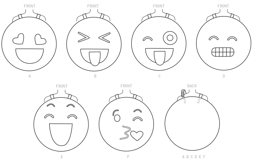 McCall's Sewing Pattern Adult/Children's Emoji Costumes (PDF) 7 McCall's Sewing Pattern Adult/Children's Emoji Costumes (PDF)