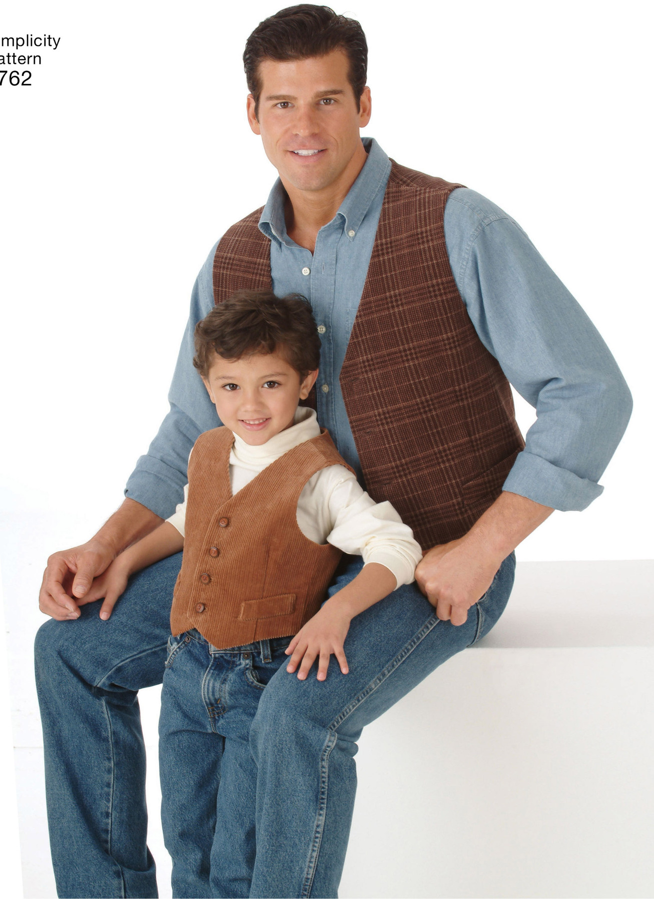 Simplicity Sewing Pattern Boys' & Men's Vests and Ties 3 Simplicity Sewing Pattern Boys' & Men's Vests and Ties