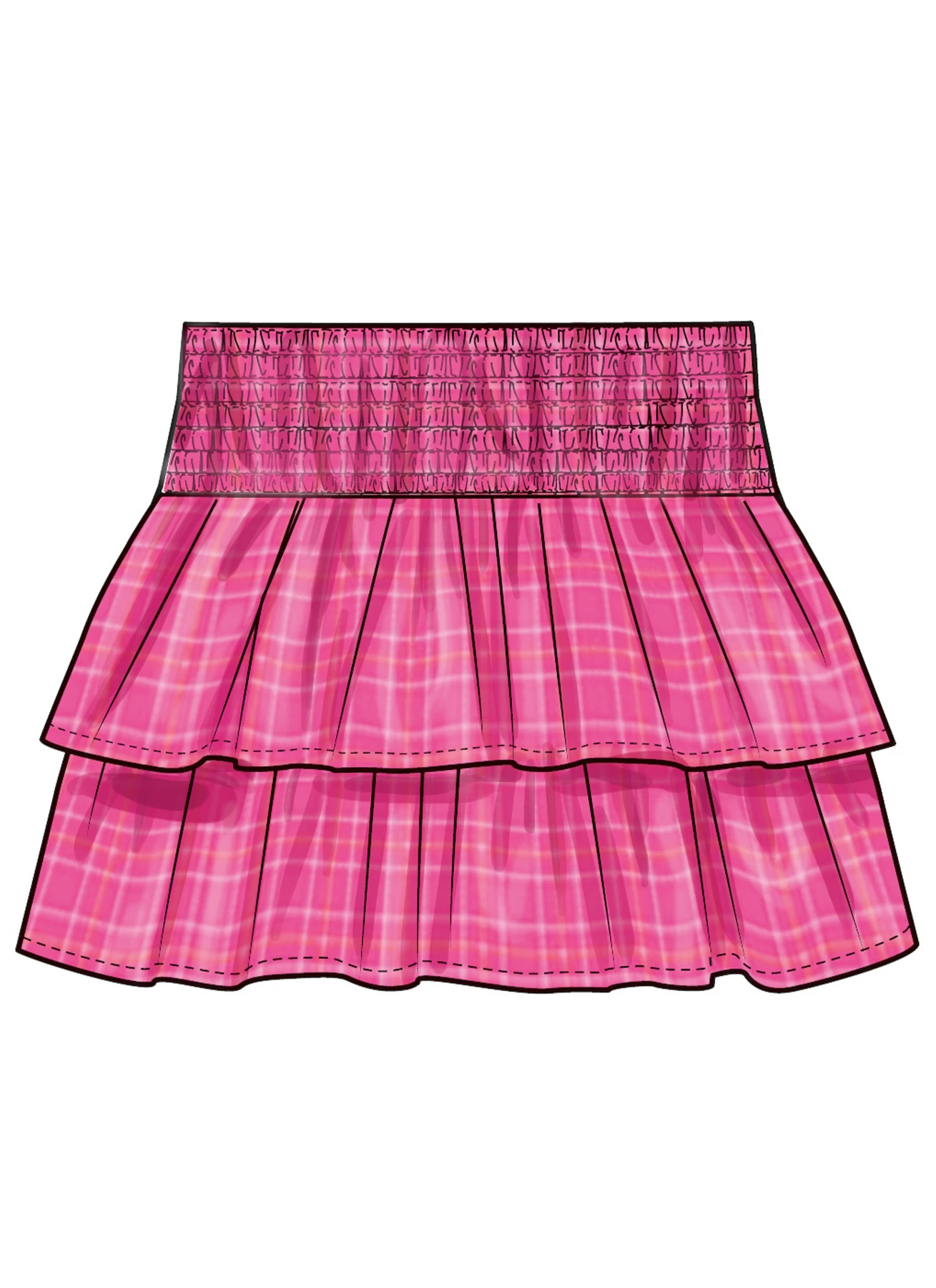 Simplicity Sewing Pattern Children's and Girls' Faux Smocking Skirts 4 Simplicity Sewing Pattern Children's and Girls' Faux Smocking Skirts