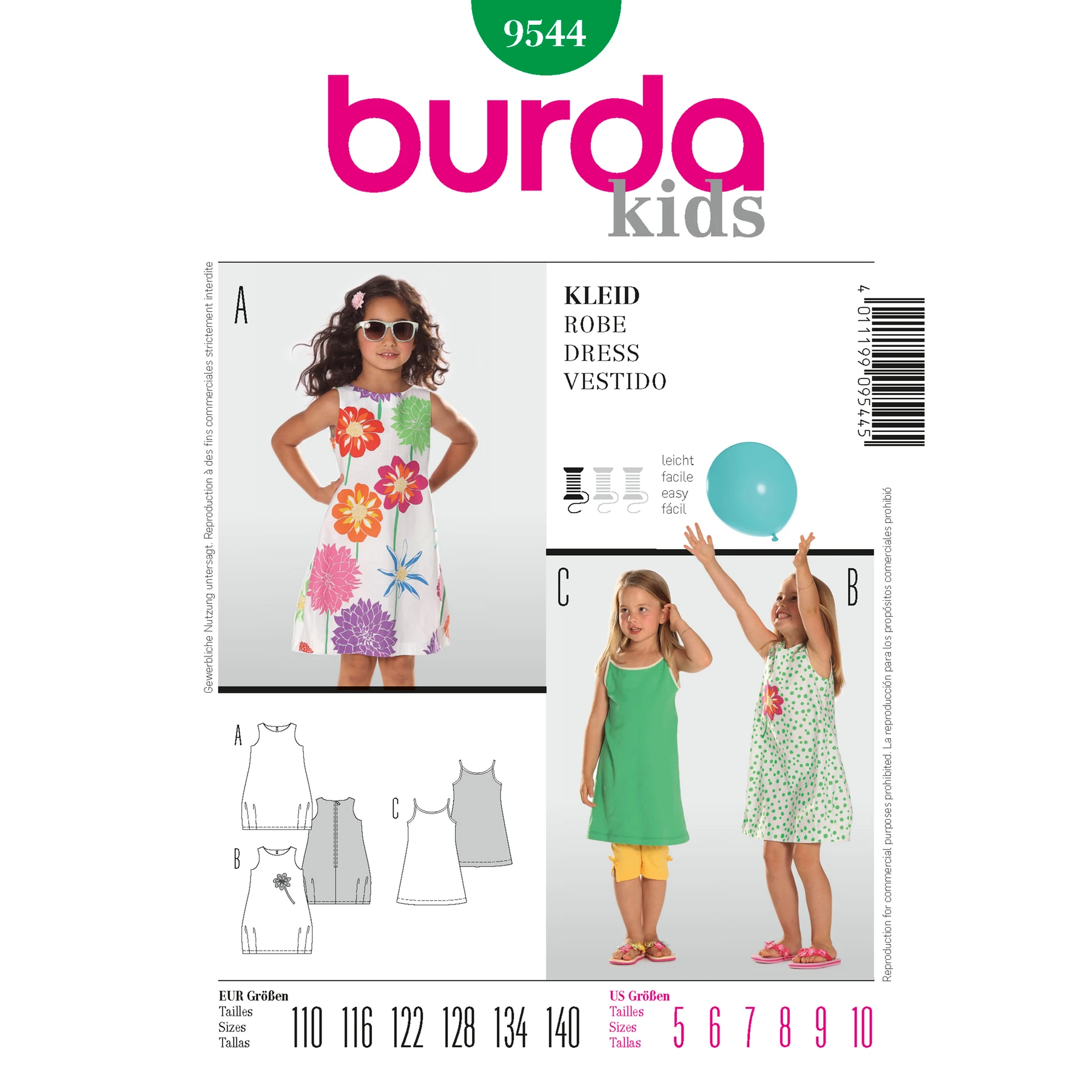 Burda Style Sewing Pattern Dress