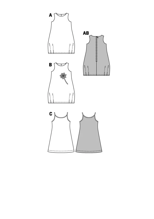 Burda Style Sewing Pattern Dress 3 Burda Style Sewing Pattern Dress