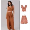 McCall's Sewing Pattern Misses' Lounge Top in Two Lengths, Shorts and Pants