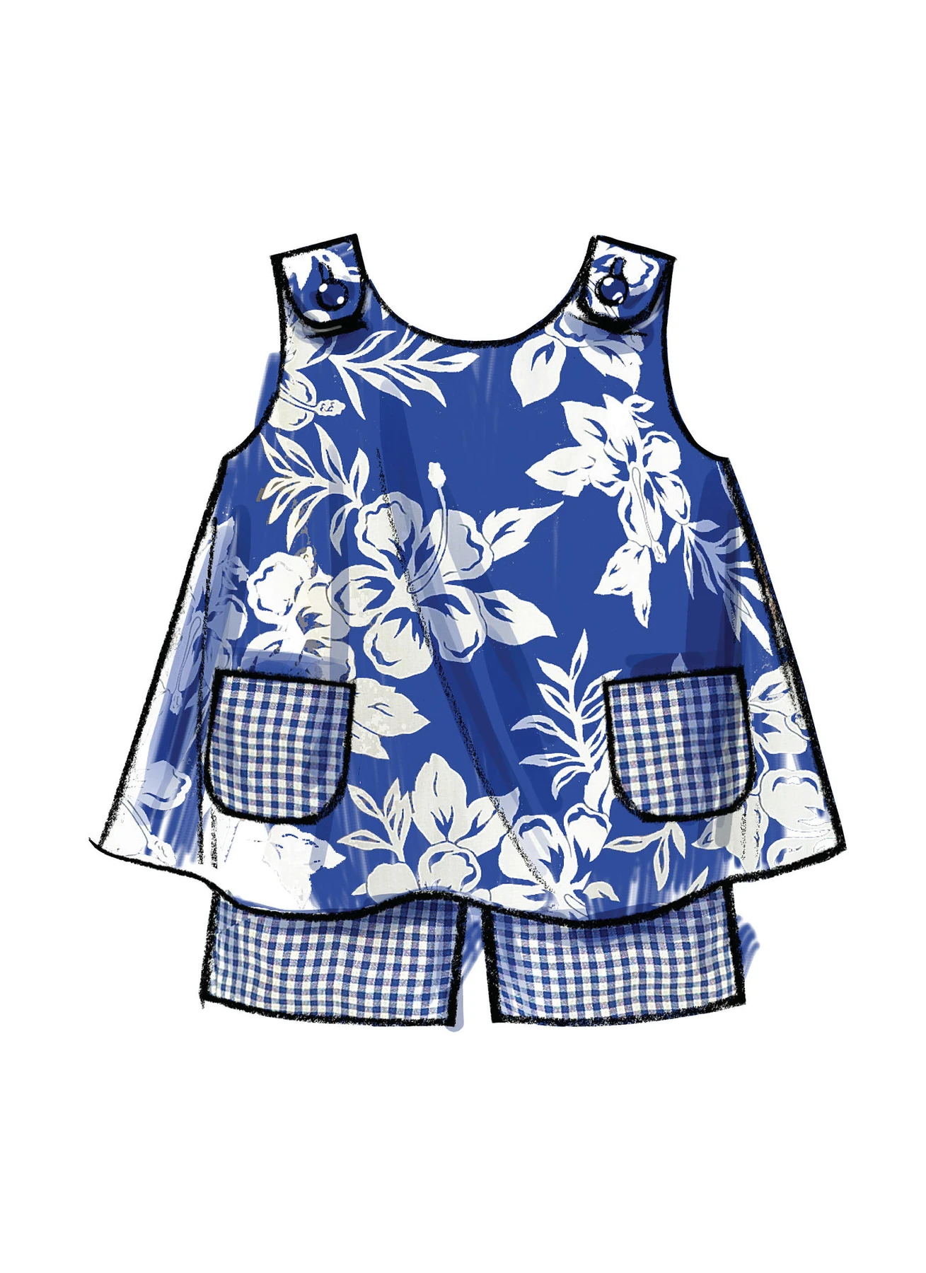 McCall's Sewing Pattern Toddlers' Tent Tops, Dresses and Shorts (PDF) 6 McCall's Sewing Pattern Toddlers' Tent Tops, Dresses and Shorts (PDF)