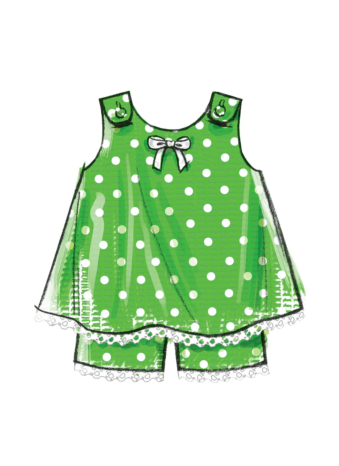 McCall's Sewing Pattern Toddlers' Tent Tops, Dresses and Shorts (PDF) 7 McCall's Sewing Pattern Toddlers' Tent Tops, Dresses and Shorts (PDF)