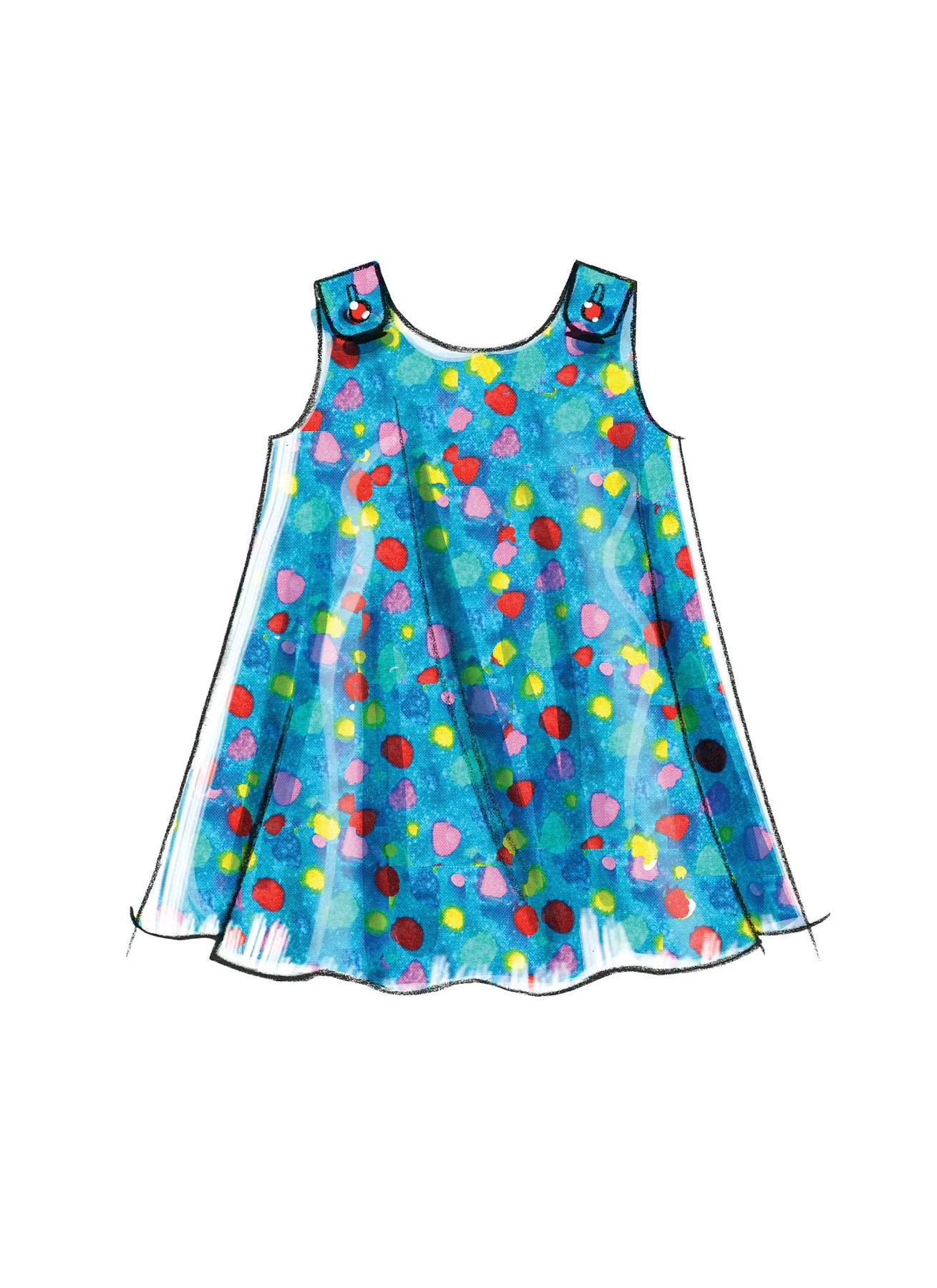 McCall's Sewing Pattern Toddlers' Tent Tops, Dresses and Shorts (PDF) 8 McCall's Sewing Pattern Toddlers' Tent Tops, Dresses and Shorts (PDF)