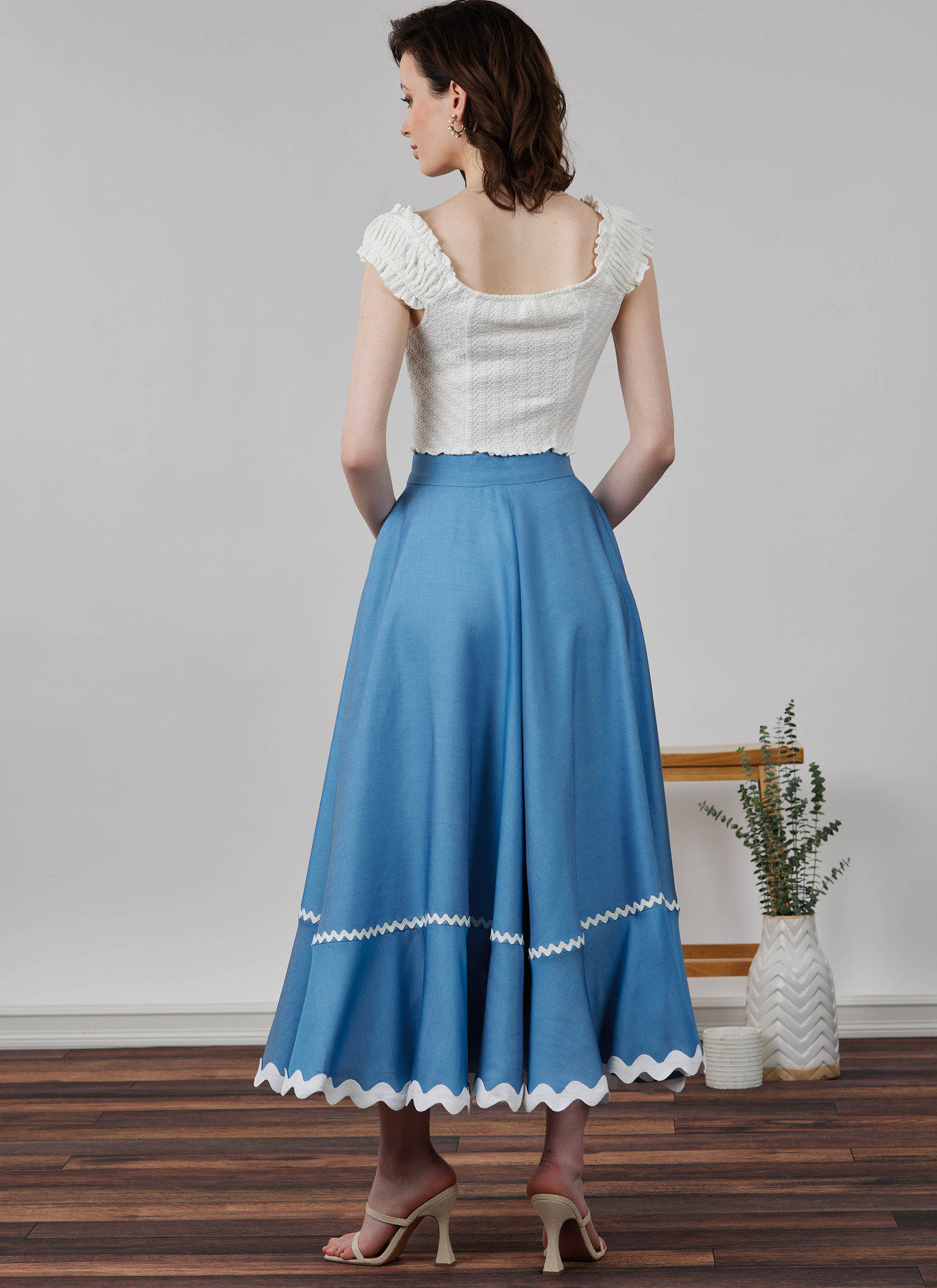 Simplicity Sewing Pattern Misses' Wrap Midi Skirt 5 Simplicity Sewing Pattern Misses' Wrap Midi Skirt
