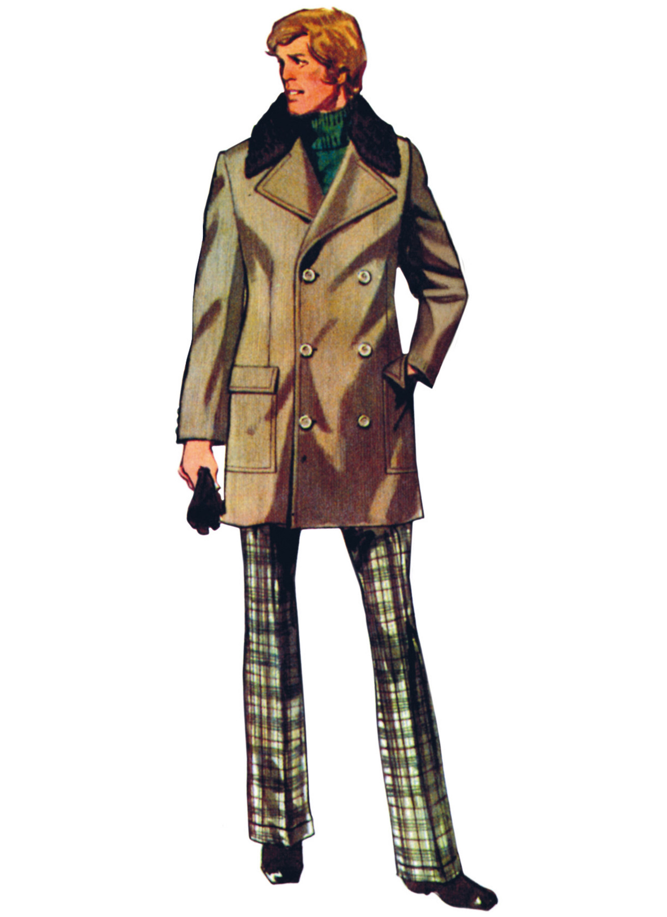 Simplicity Sewing Pattern 1970's Men's Overcoat in Two Lengths (PDF) 3 Simplicity Sewing Pattern 1970's Men's Overcoat in Two Lengths (PDF)