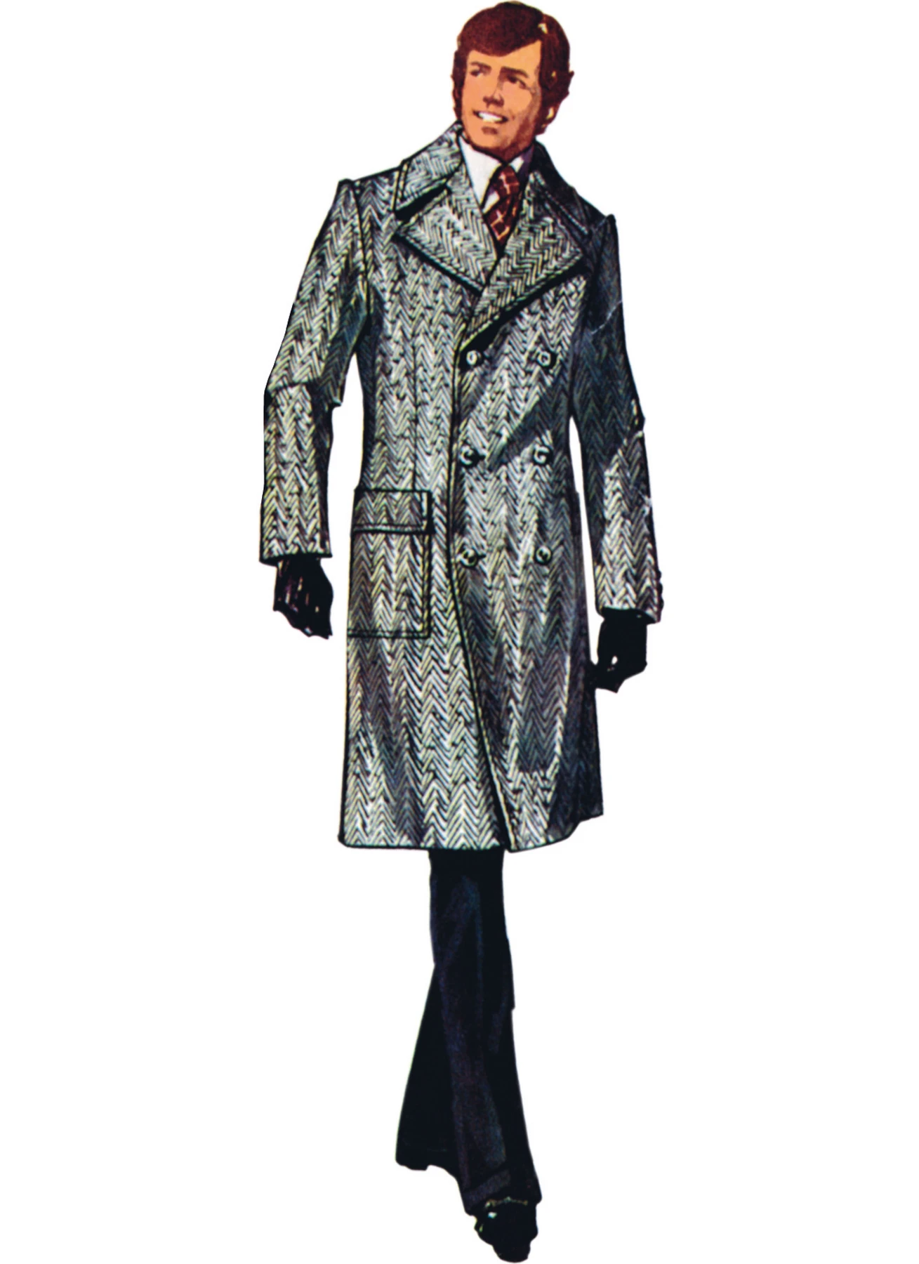 Simplicity Sewing Pattern 1970's Men's Overcoat in Two Lengths (PDF) 4 Simplicity Sewing Pattern 1970's Men's Overcoat in Two Lengths (PDF)