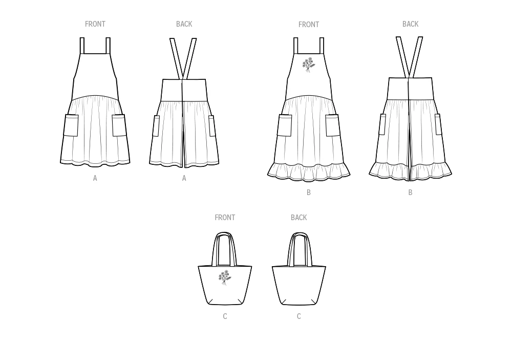 Simplicity Sewing Pattern Misses' Pinafore Aprons and Tote in One Size by Elaine Heigl Designs (PDF) 8 Simplicity Sewing Pattern Misses' Pinafore Aprons and Tote in One Size by Elaine Heigl Designs (PDF)