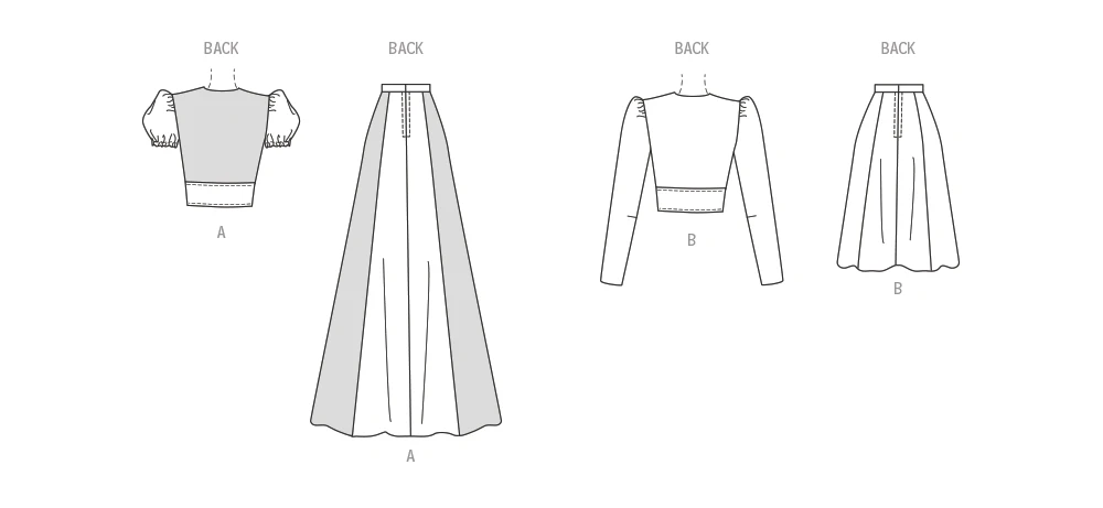 McCall's Sewing Pattern 1970s Misses' Top and Skirt 5 McCall's Sewing Pattern 1970s Misses' Top and Skirt