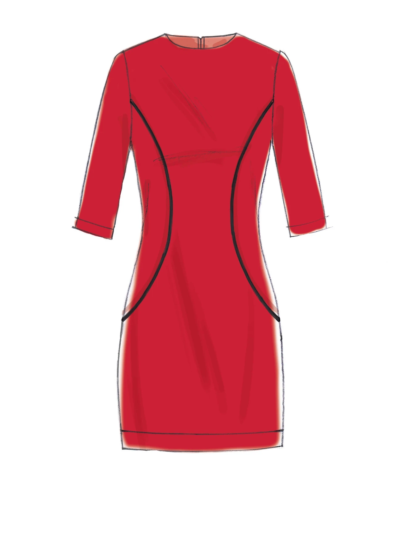 McCall's Sewing Pattern Misses'/Miss Petite Paneled Dresses (PDF) 5 McCall's Sewing Pattern Misses'/Miss Petite Paneled Dresses (PDF)