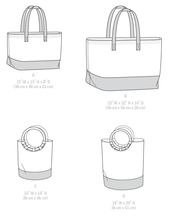 McCall's Sewing Pattern Misses' Lined Tote Bags with Handle and Contrast Options (PDF) 7 McCall's Sewing Pattern Misses' Lined Tote Bags with Handle and Contrast Options (PDF)