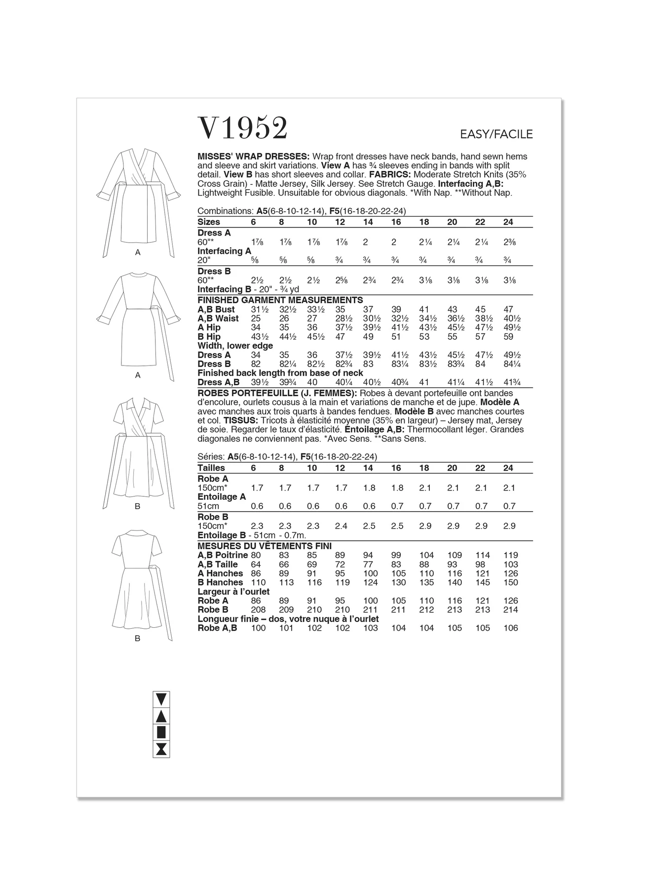 Vogue Patterns Misses' Wrap Dresses 8 Vogue Patterns Misses' Wrap Dresses