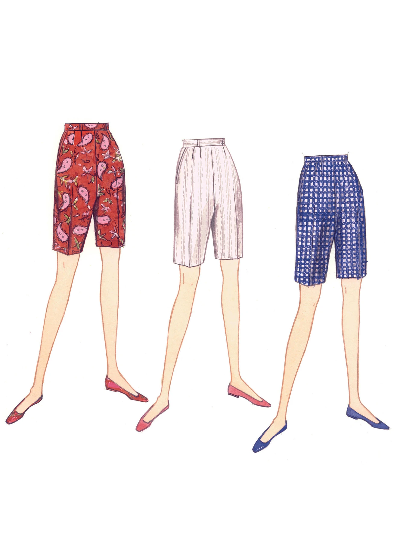 Vogue Patterns 1960s Misses' Shorts and Tapered Pants 5 Vogue Patterns 1960s Misses' Shorts and Tapered Pants