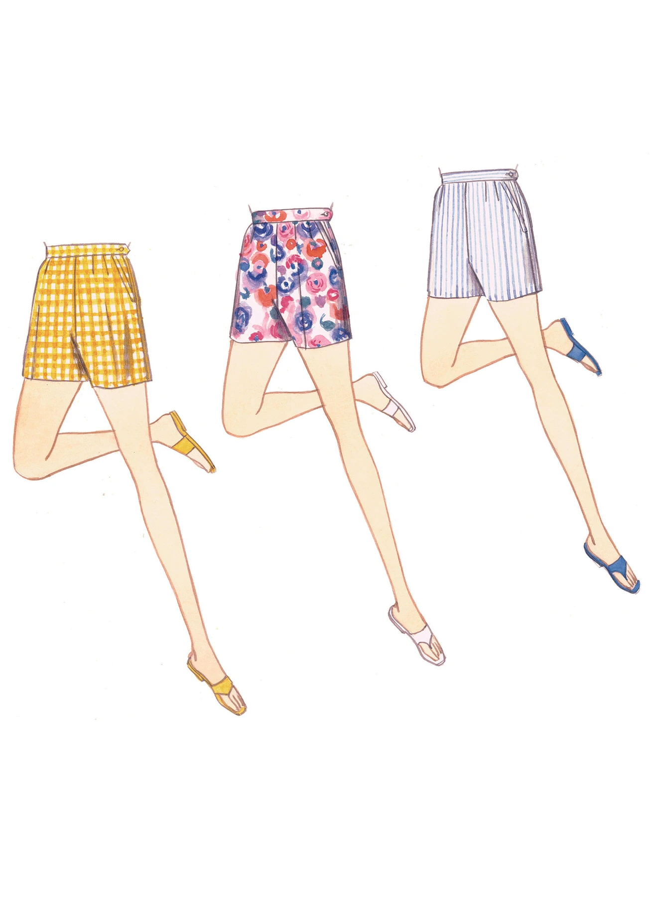 Vogue Patterns 1960s Misses' Shorts and Tapered Pants 6 Vogue Patterns 1960s Misses' Shorts and Tapered Pants
