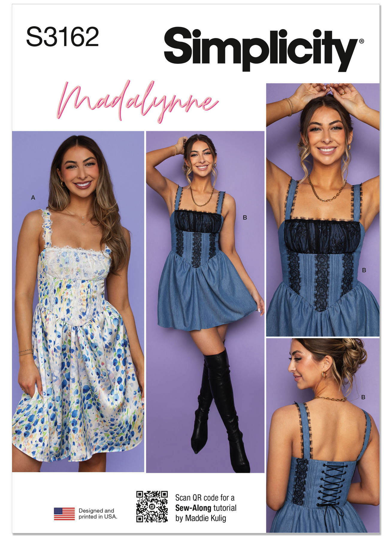 Simplicity Sewing Pattern Misses' Corset Dress in Two Lengths by Madalynne (PDF) 1 Simplicity Sewing Pattern Misses' Corset Dress in Two Lengths by Madalynne (PDF)