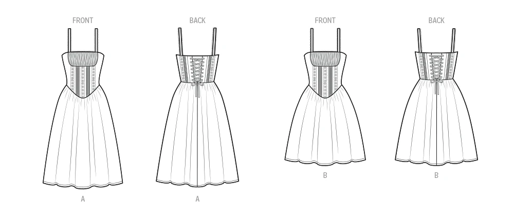 Simplicity Sewing Pattern Misses' Corset Dress in Two Lengths by Madalynne (PDF) 8 Simplicity Sewing Pattern Misses' Corset Dress in Two Lengths by Madalynne (PDF)