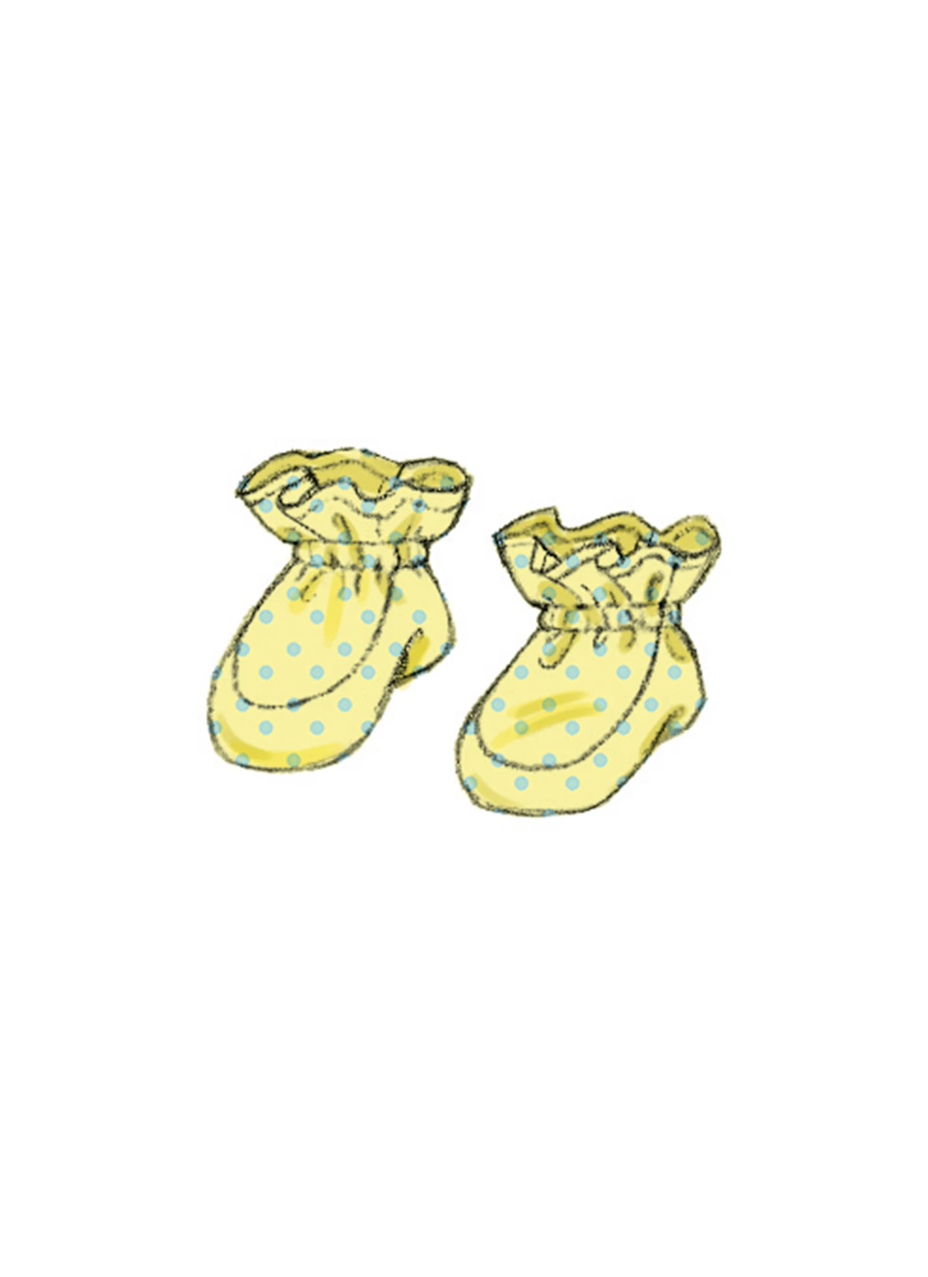Butterick Sewing Pattern Infants' Bunting, Jumpsuit, Shirt, Diaper Cover, Hat, Bib, Mittens, Booties and Blanket (PDF) 11 Butterick Sewing Pattern Infants' Bunting, Jumpsuit, Shirt, Diaper Cover, Hat, Bib, Mittens, Booties and Blanket (PDF)