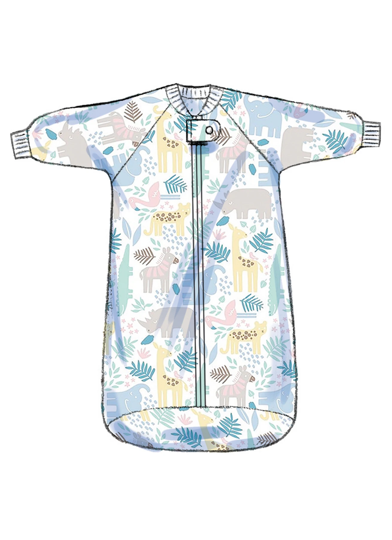 Butterick Sewing Pattern Infants' Bunting, Jumpsuit, Shirt, Diaper Cover, Hat, Bib, Mittens, Booties and Blanket (PDF) 3 Butterick Sewing Pattern Infants' Bunting, Jumpsuit, Shirt, Diaper Cover, Hat, Bib, Mittens, Booties and Blanket (PDF)