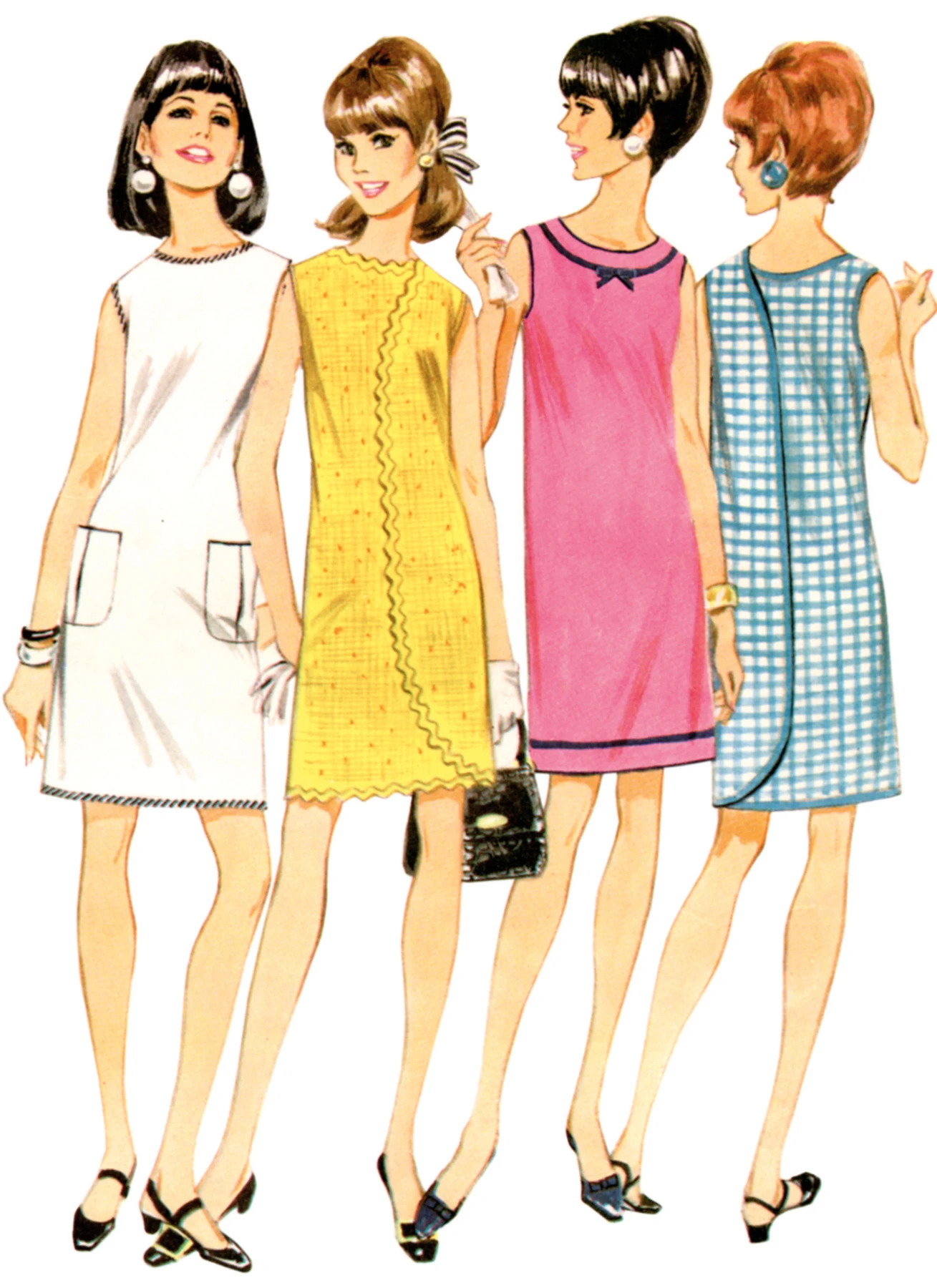 McCall's Sewing Pattern 1960s Misses' Wrap- A- Rounder Dress in Six Versions 2 McCall's Sewing Pattern 1960s Misses' Wrap- A- Rounder Dress in Six Versions