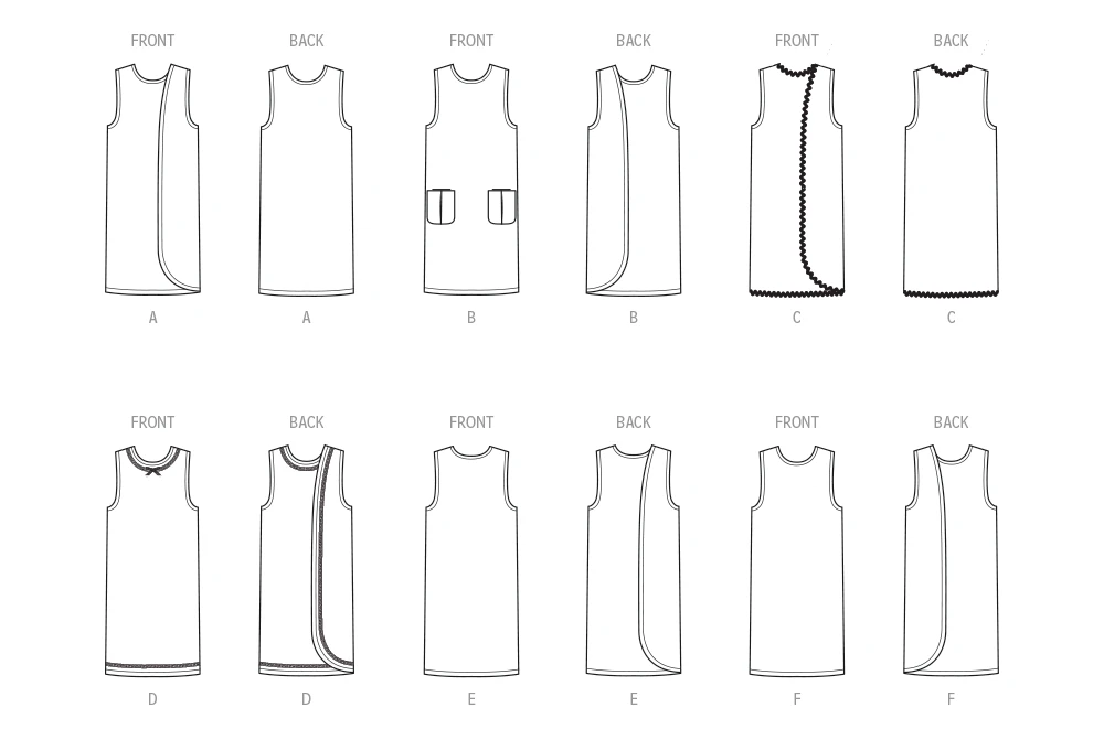 McCall's Sewing Pattern 1960s Misses' Wrap- A- Rounder Dress in Six Versions 4 McCall's Sewing Pattern 1960s Misses' Wrap- A- Rounder Dress in Six Versions