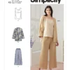 Simplicity Sewing Pattern Misses' Jacket, Top & Pants 8 Simplicity Sewing Pattern Misses' Jacket, Top & Pants