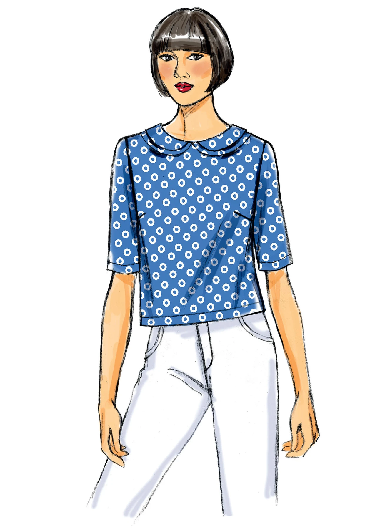 Butterick Sewing Pattern Misses' Cropped Tops (PDF) 3 Butterick Sewing Pattern Misses' Cropped Tops (PDF)